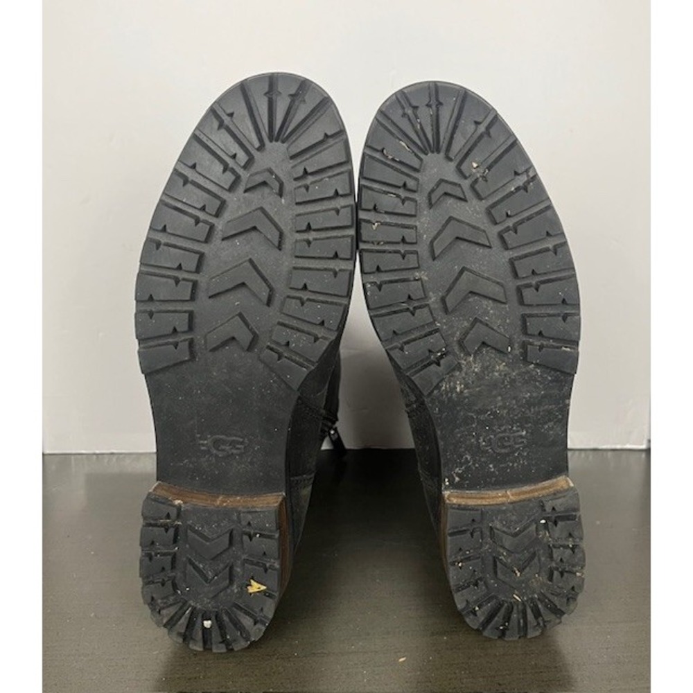 UGG Black Ankle Boots with Buckle Detail - Picture 8 of 10